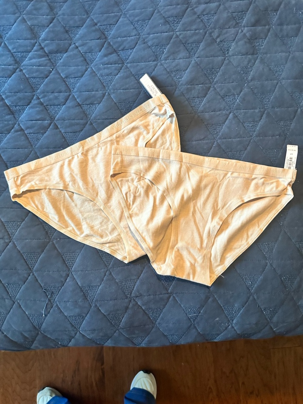 Victoria's Secret Beige Bikini Underwear - size small - 2 pair - NWT